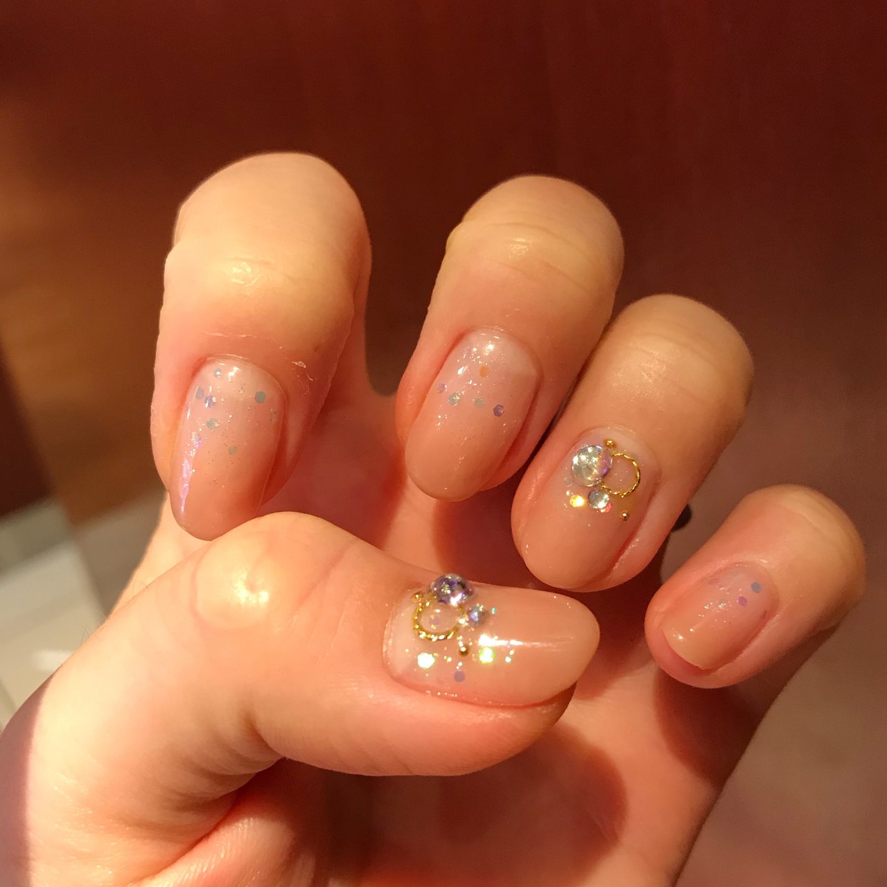 ハンド ピンク パステル ジェルネイル セルフネイル チョコのネイルデザイン No ネイルブック