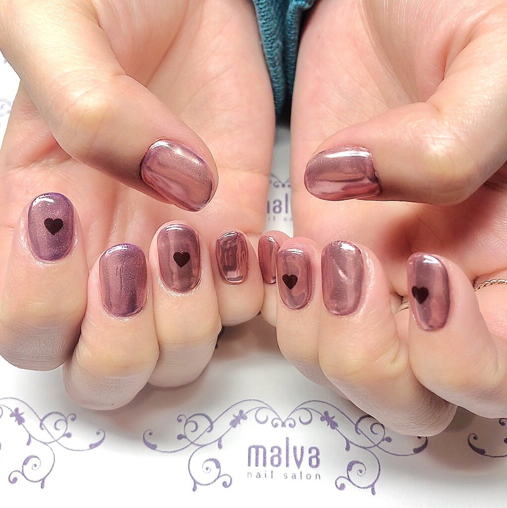 オールシーズン パーティー デート ハンド シンプル Nailsalon Malva 原宿店のネイルデザイン No ネイルブック