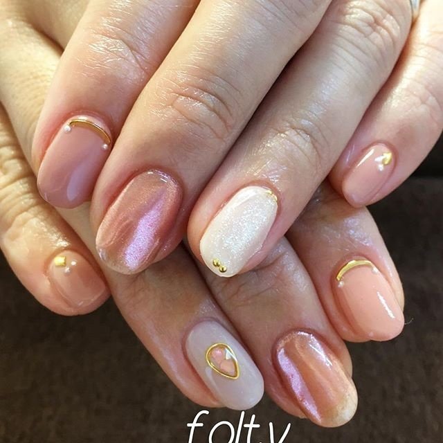 春 オールシーズン オフィス 女子会 ハンド Foltygelnailsalonのネイルデザイン No ネイルブック