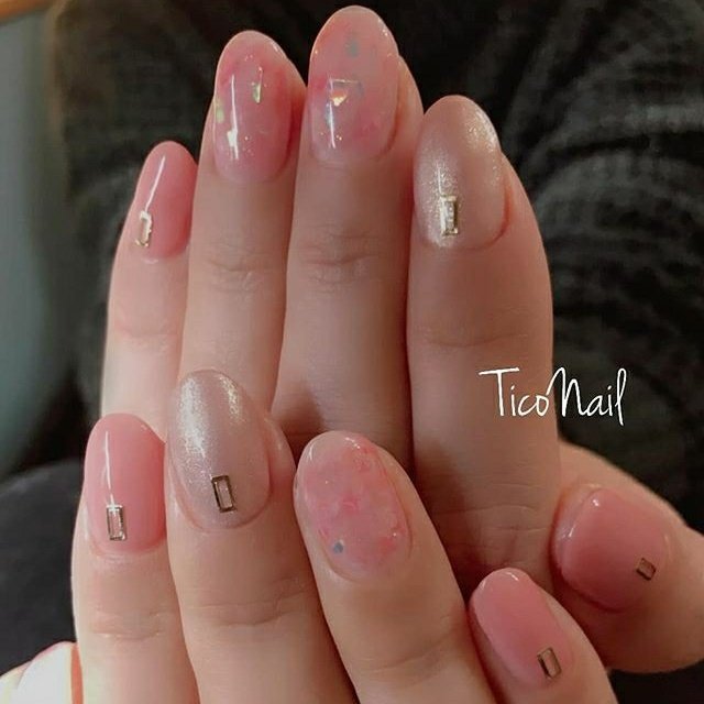 オールシーズン 卒業式 入学式 ハンド ホログラム Ticonailのネイルデザイン No ネイルブック