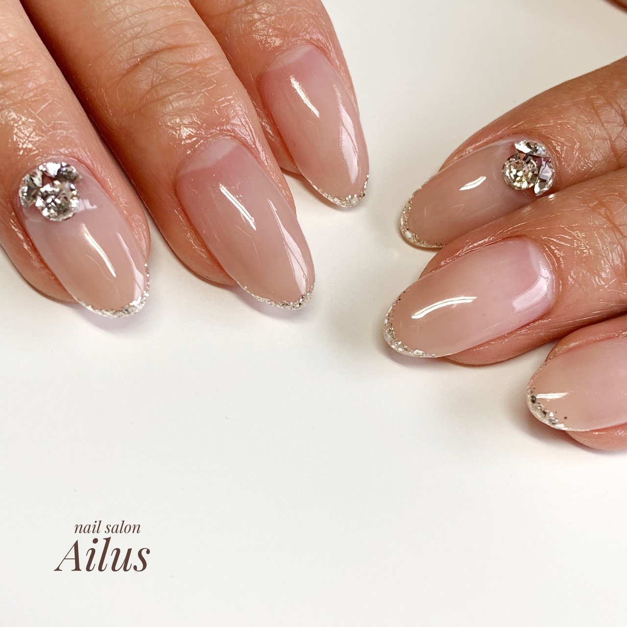 オールシーズン 旅行 ハンド シンプル フレンチ Nail Salon Ailusのネイルデザイン No ネイルブック