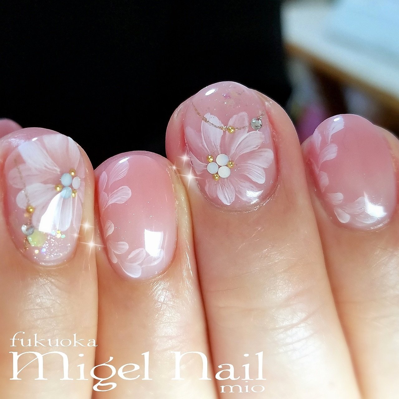 春 卒業式 ブライダル パーティー ハンド Migel Nailのネイルデザイン No ネイルブック