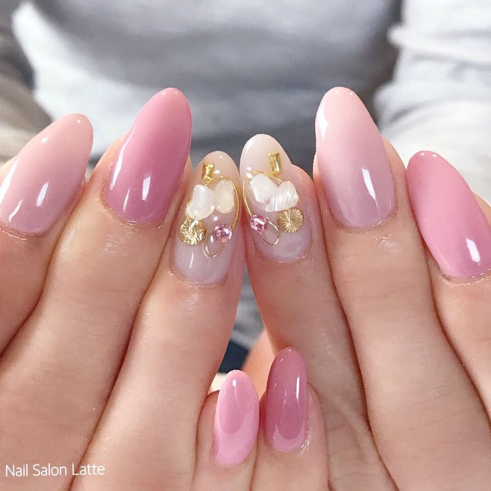 春 オールシーズン デート 女子会 ハンド Nail Latteのネイルデザイン No ネイルブック