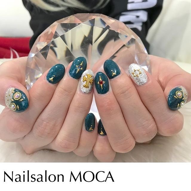 オールシーズン パーティー デート 女子会 ハンド Nail Salon Mocaのネイルデザイン No ネイルブック