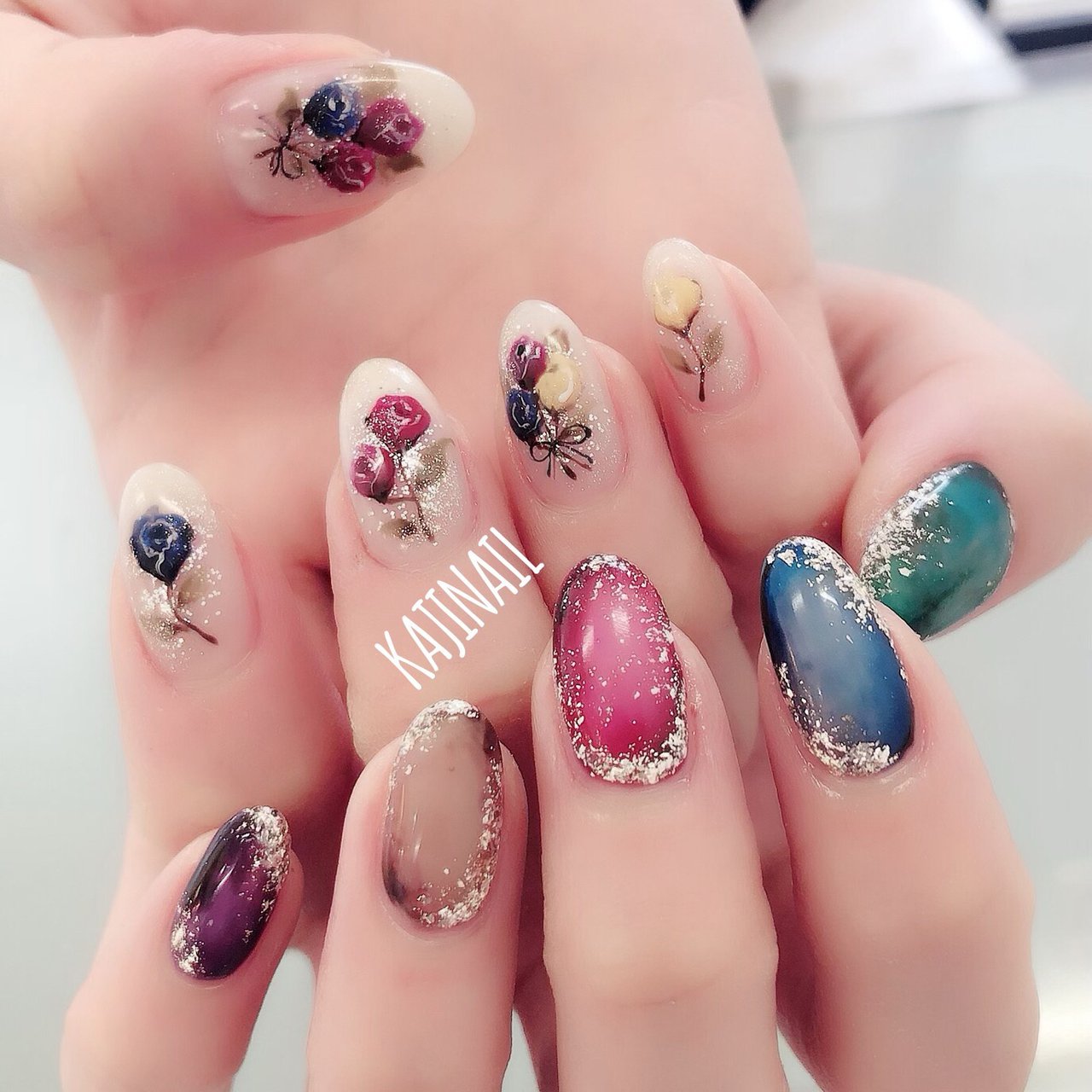 春 秋 冬 オールシーズン ハンド Kajinailのネイルデザイン No ネイルブック