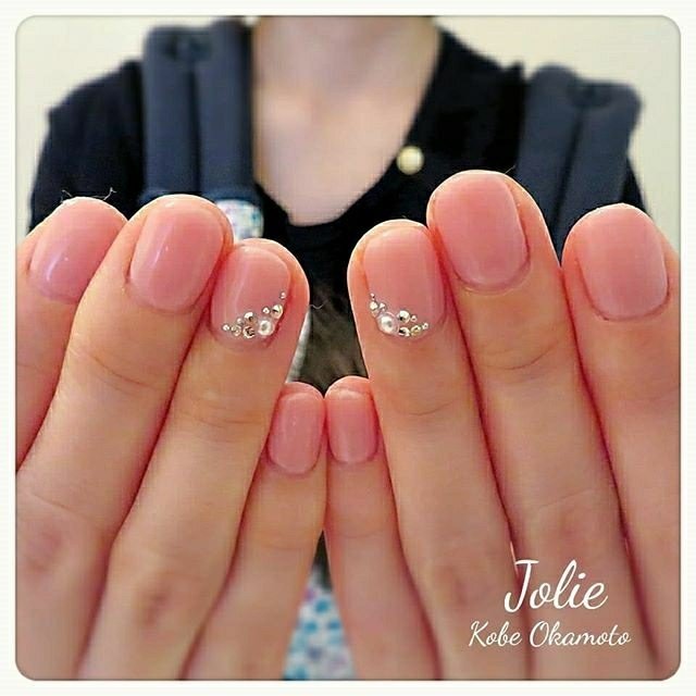 オールシーズン オフィス ブライダル 女子会 ハンド Jolieのネイルデザイン No ネイルブック