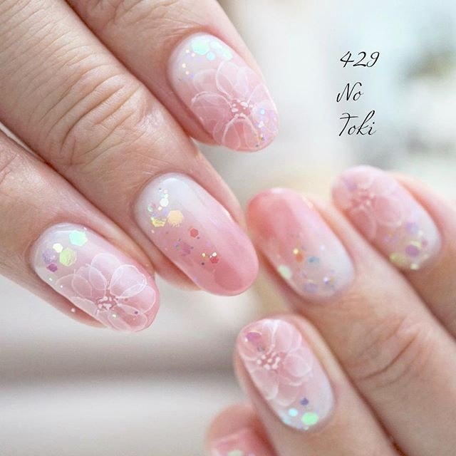 春ネイルはふんわりカラーで可愛さ倍増♡｜ネイルブック