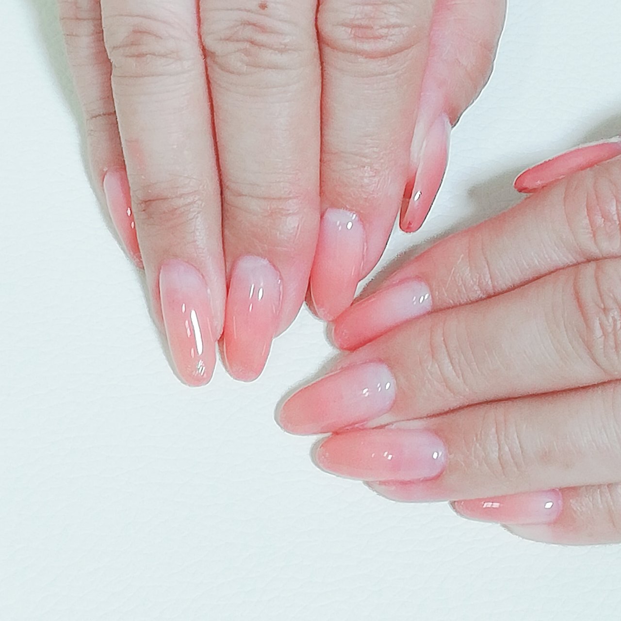 春 オールシーズン オフィス ブライダル ピンク Simple Nail 鈴のネイルデザイン No ネイルブック