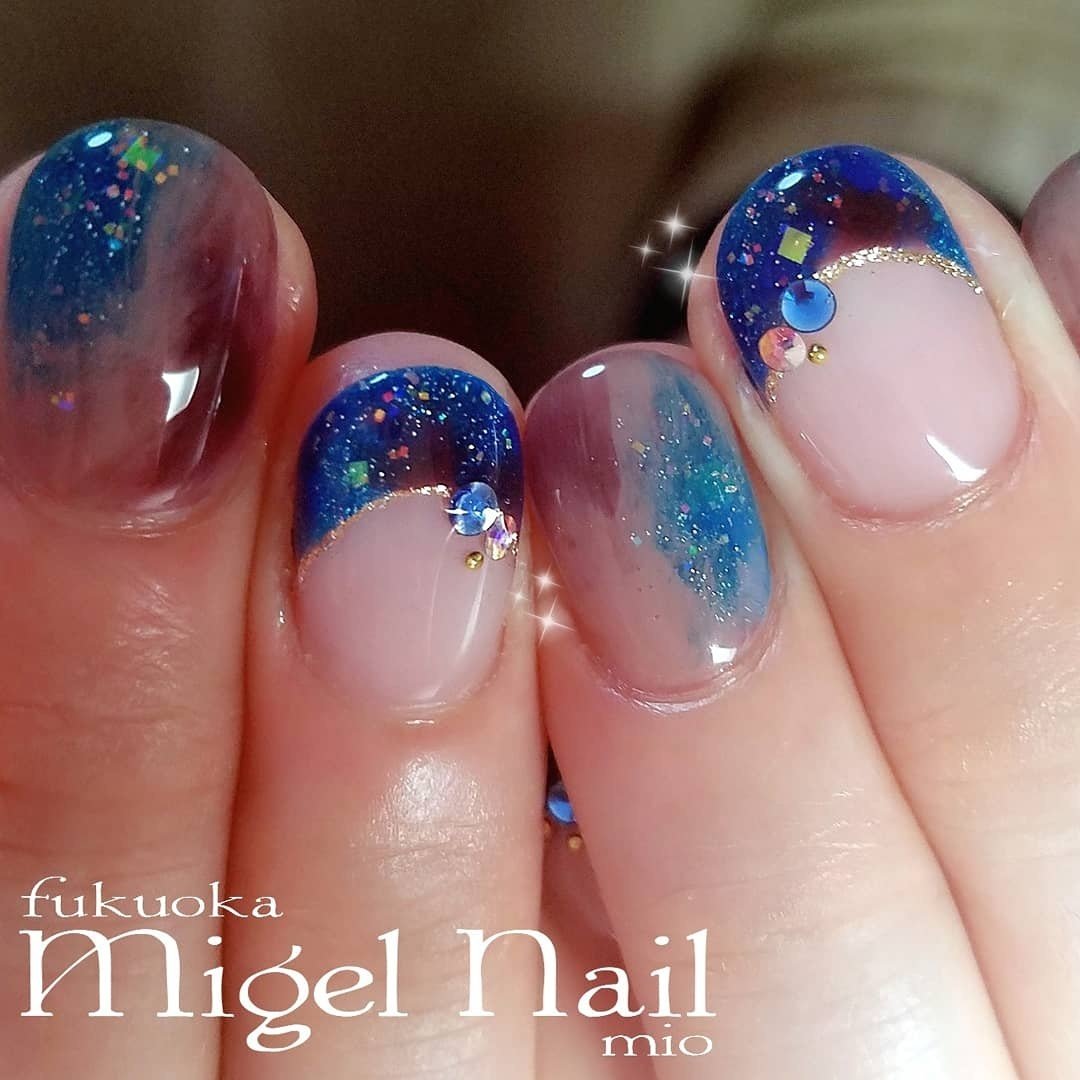 七夕 海 浴衣 パーティー ハンド Migel Nailのネイルデザイン No ネイルブック