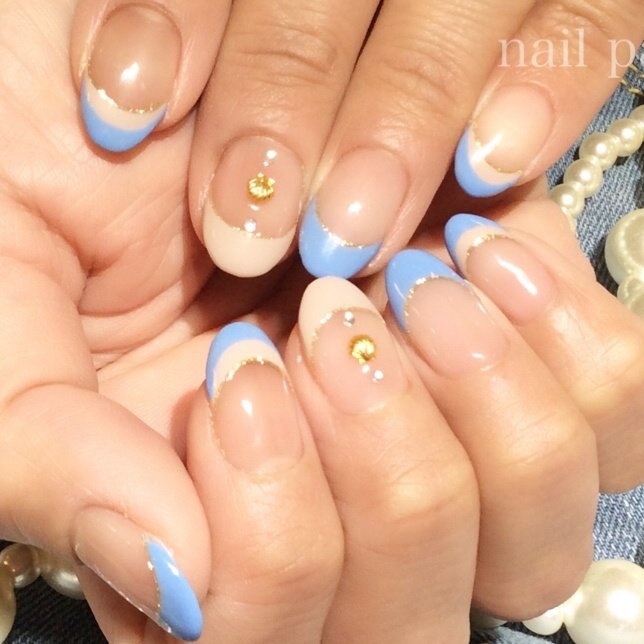 春 女子会 ハンド フレンチ ミディアム パティオネイル アイラッシュ北浦和のネイルデザイン No ネイルブック