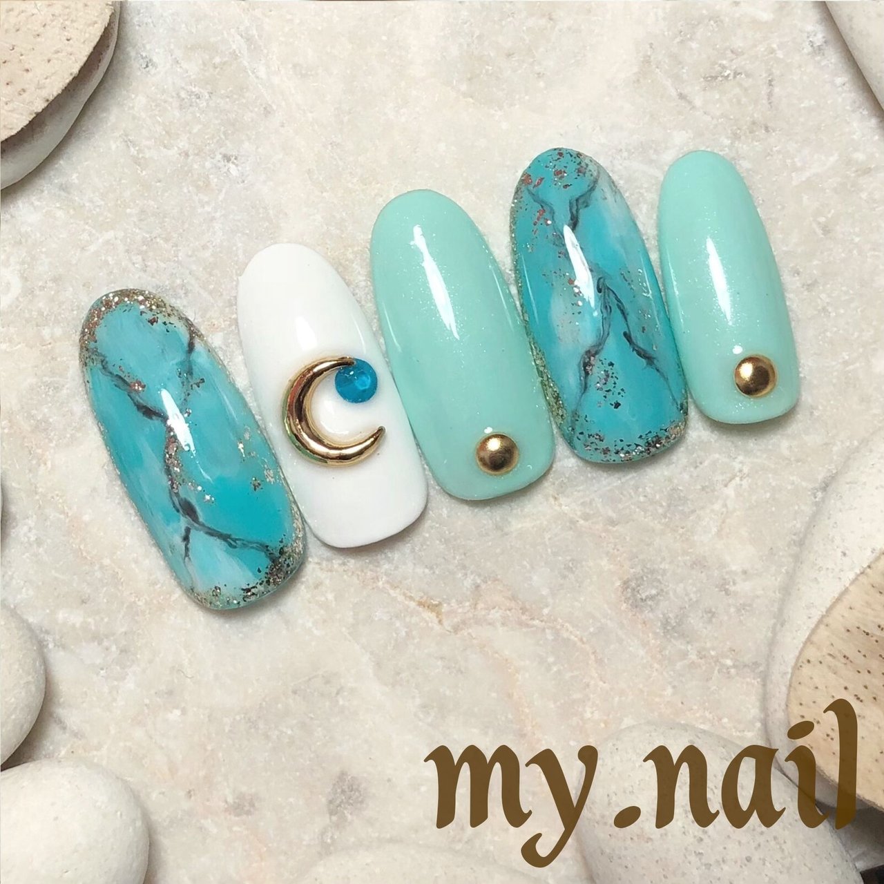 春 夏 海 リゾート ハンド Mynail Tachikawaのネイルデザイン No ネイルブック