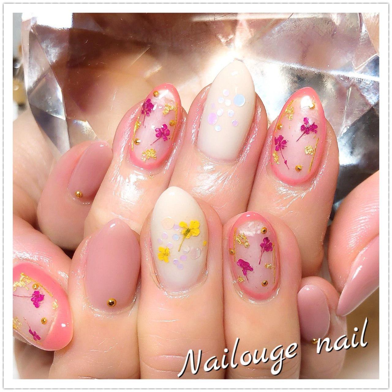 春 パーティー デート 女子会 ハンド Nailsalon Nailougeのネイルデザイン No ネイルブック
