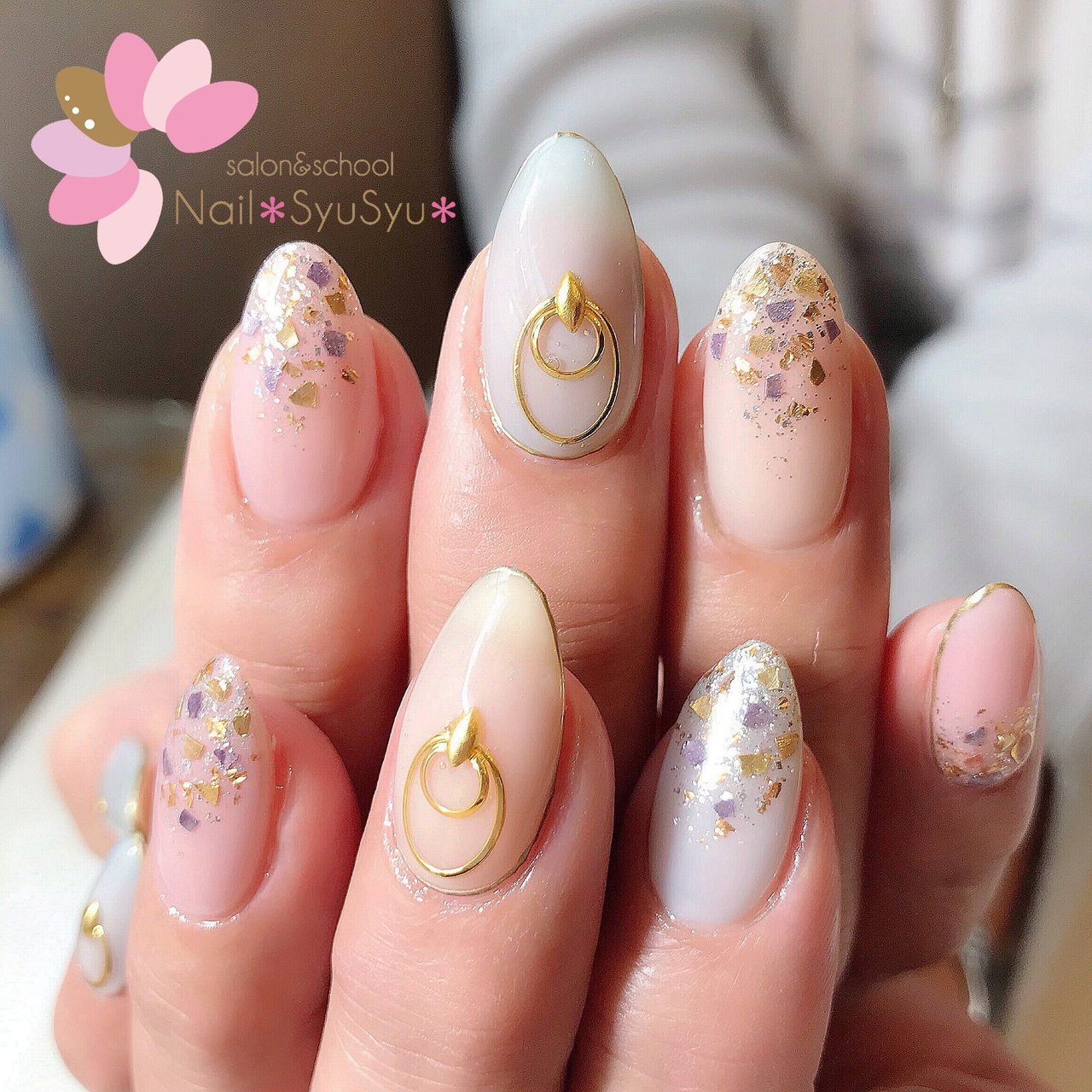 春 冬 ハンド グラデーション シェル Nail Syusyu ネイルシュシュのネイルデザイン No ネイルブック