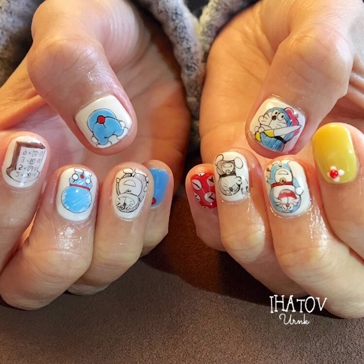 オールシーズン ハンド ワンカラー 痛ネイル キャラクター Ihatov Nailarts のネイルデザイン No ネイルブック