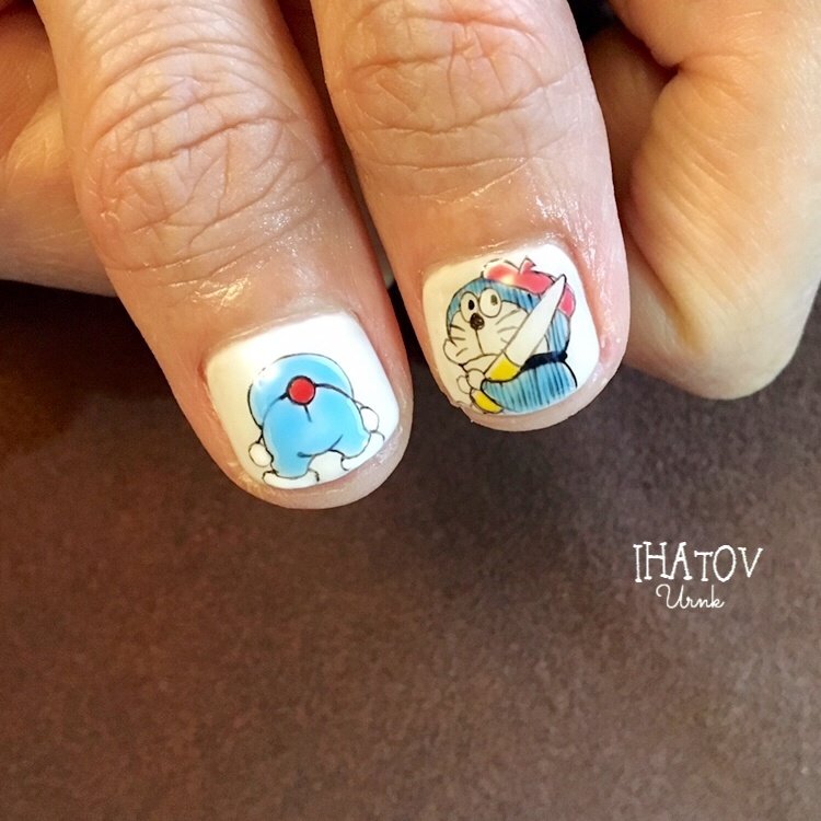 オールシーズン ハンド ワンカラー 痛ネイル キャラクター Ihatov Nailarts のネイルデザイン No ネイルブック