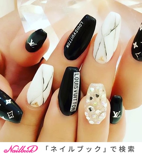 人気順｜ビジュー/#ヴィトンネイルのネイルデザイン(2ページ目