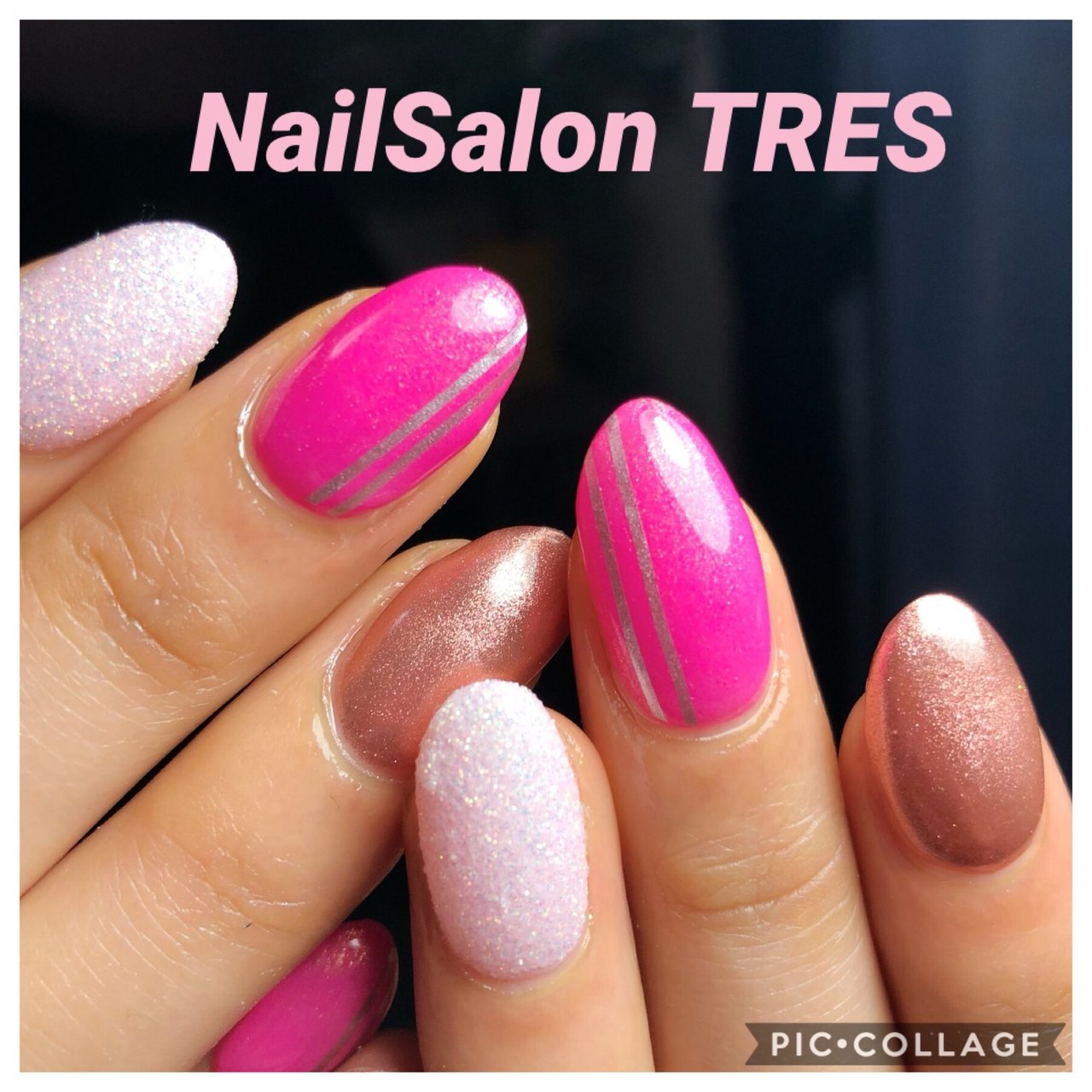 オールシーズン ハンド ワンカラー シュガー ボーダー Nailsalontresのネイルデザイン No ネイルブック