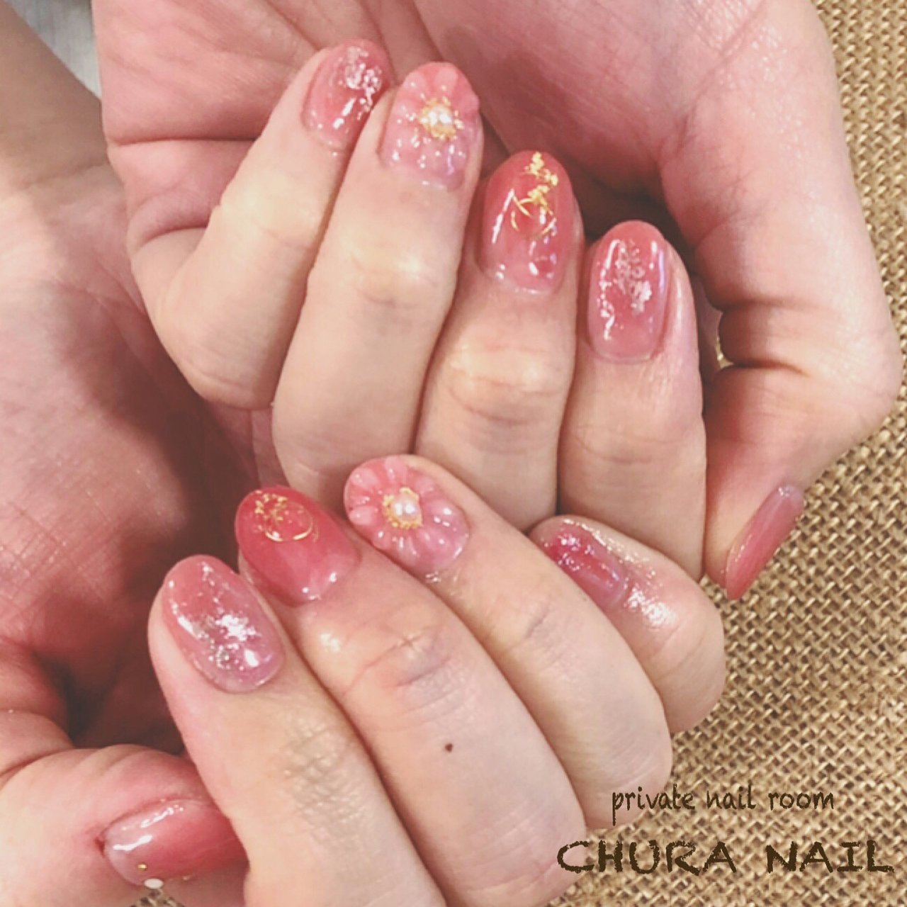 春 ハンド ショート ジェル Chura Nailのネイルデザイン No ネイルブック