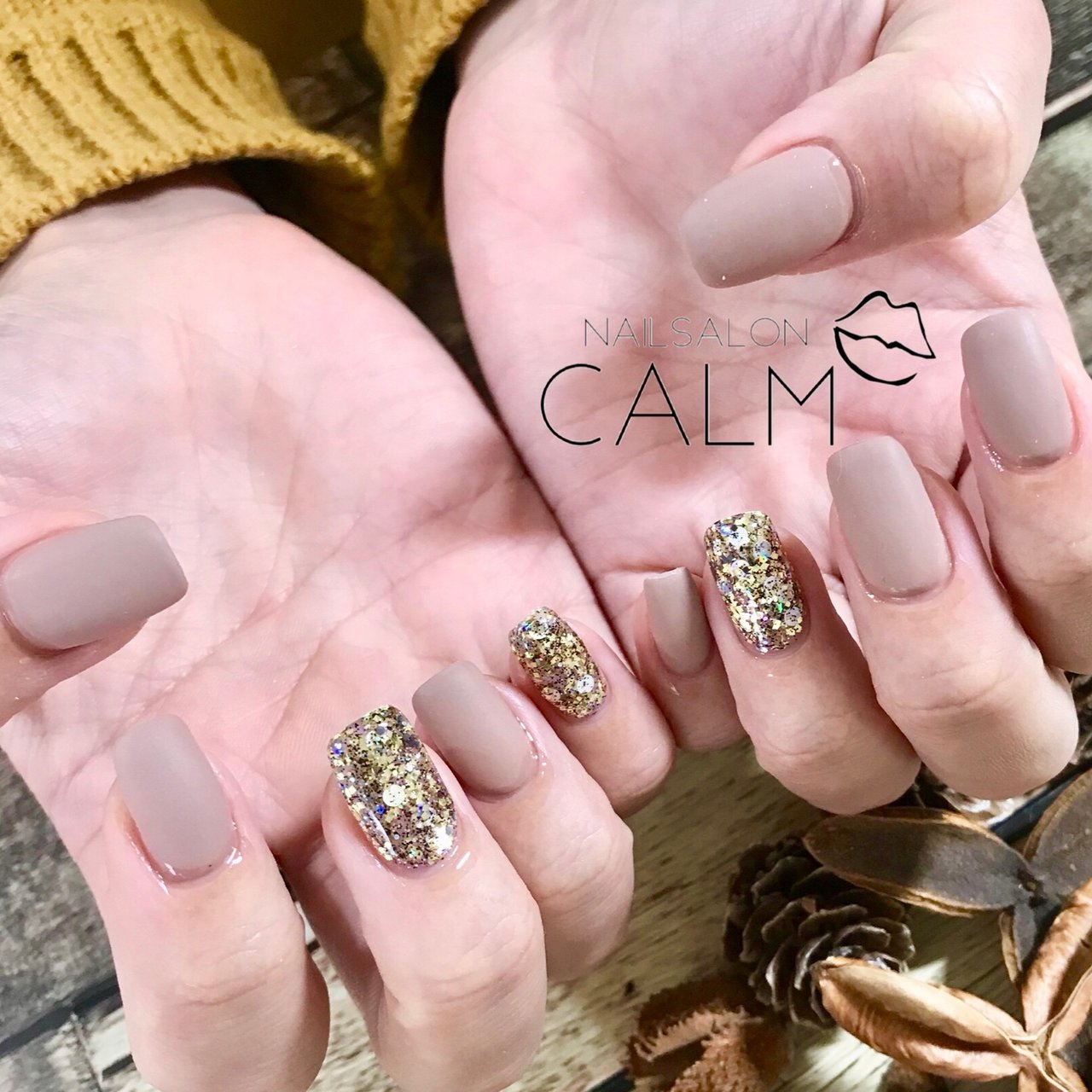 オールシーズン 女子会 ハンド シンプル ラメ Nailsaloncalm0204のネイルデザイン No 4029508 ネイルブック