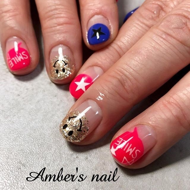 春 旅行 ライブ ハンド ネオンカラー Amber S Nail アンバーズネイルのネイルデザイン No ネイルブック