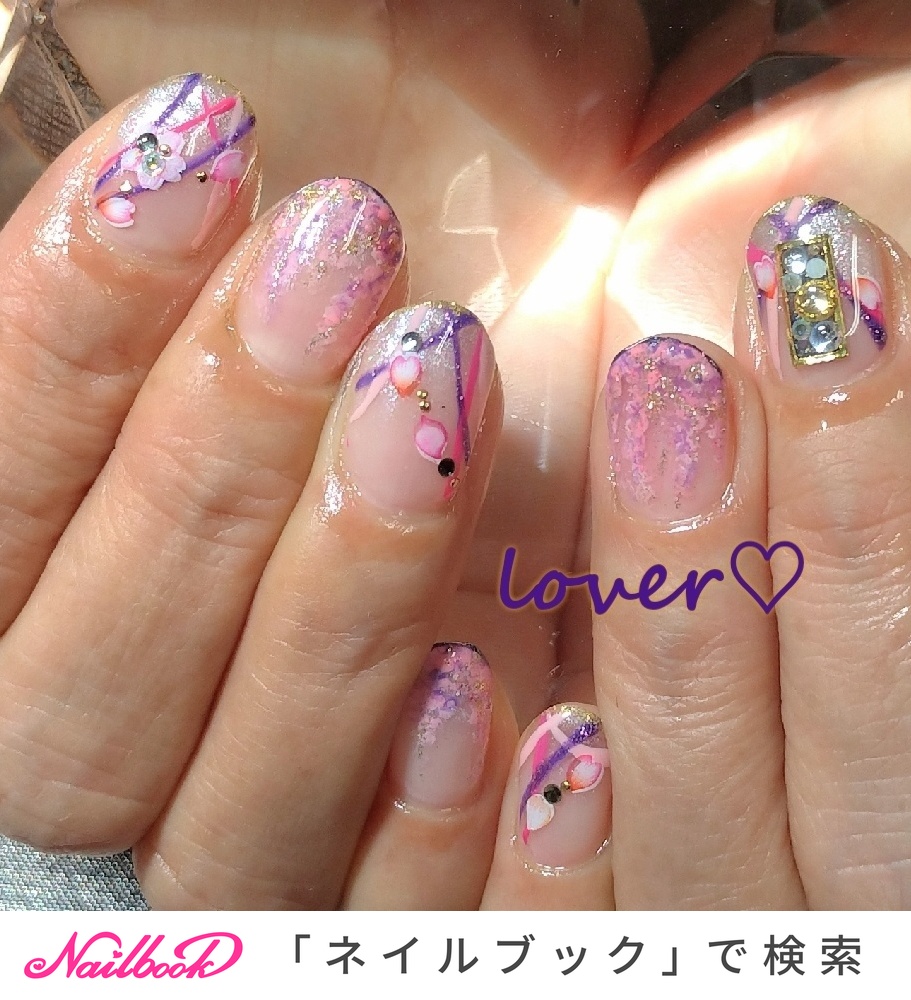 しだれ桜のネイルデザイン ネイルブック