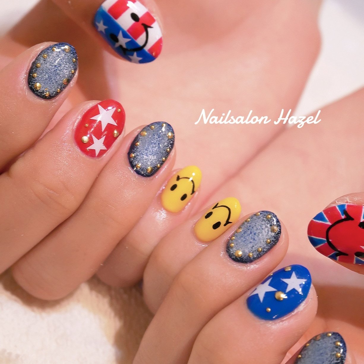 夏 オールシーズン 旅行 パーティー ハンド Nailsalon Hazelのネイルデザイン No ネイルブック