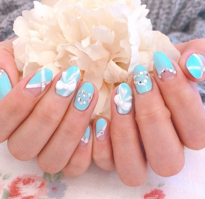 春 夏 リゾート ブライダル ハンド Cherie Me Nail のネイルデザイン No ネイルブック