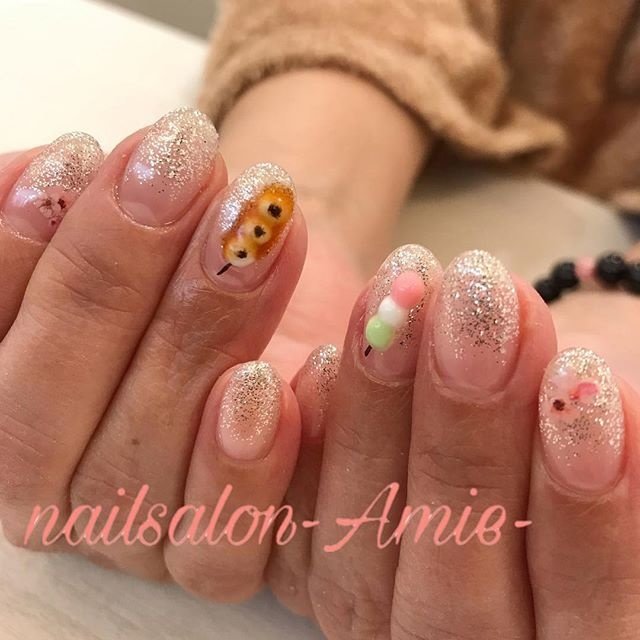 春 ハンド ミディアム ジェル お客様 Nail Amie のネイルデザイン No ネイルブック