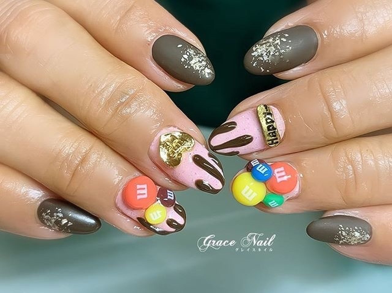 オールシーズン バレンタイン パーティー 女子会 ハンド Gracenail Meのネイルデザイン No ネイルブック