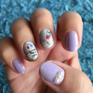 グレー パステル マニキュアのネイルデザイン ネイルブック