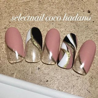 人気順 フレンチ モノトーン 逆フレンチネイルのネイルデザイン ネイルブック