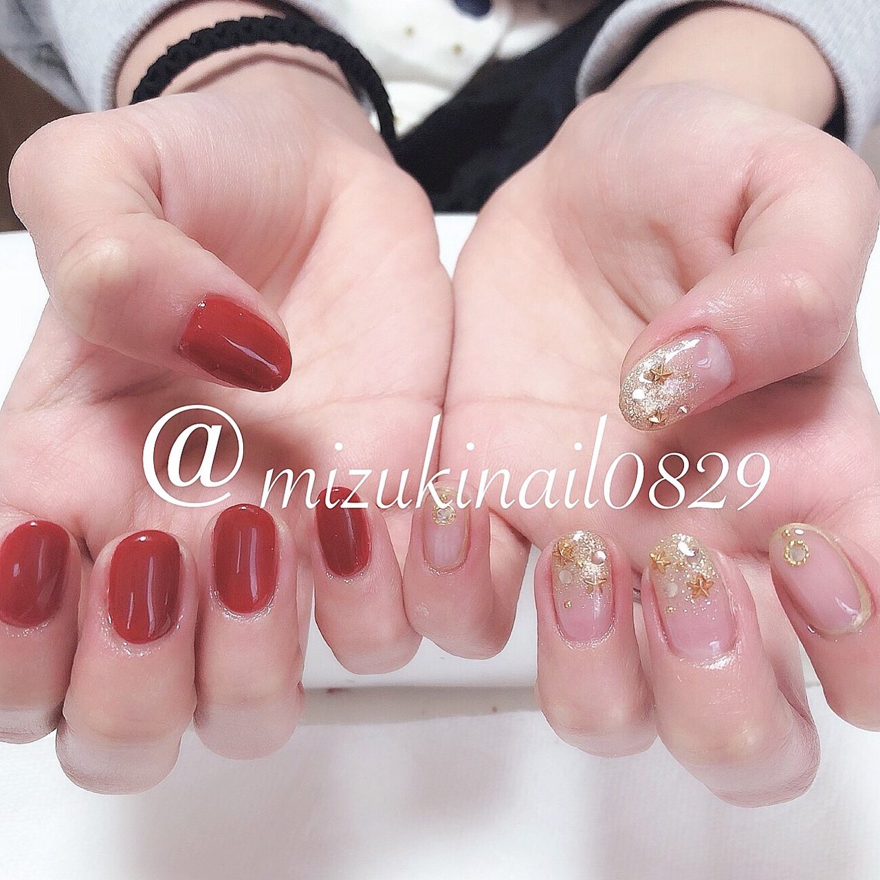 ハンド シンプル グラデーション ラメ ワンカラー Mizukinailのネイルデザイン No ネイルブック