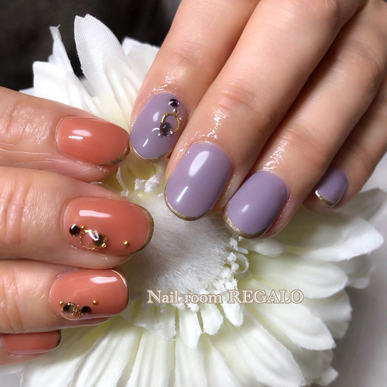 オールシーズン ハンド ワンカラー ショート オレンジ Nail Room Regalo ネイル ルーム レガロ のネイル デザイン No ネイルブック