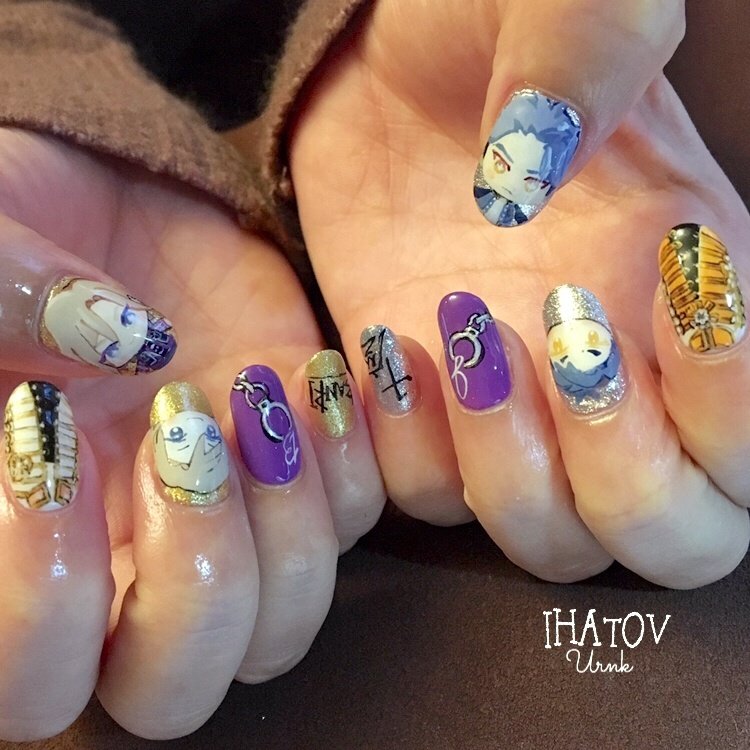 オールシーズン ライブ ハンド ラメ イニシャル Ihatov Nailarts のネイルデザイン No ネイルブック