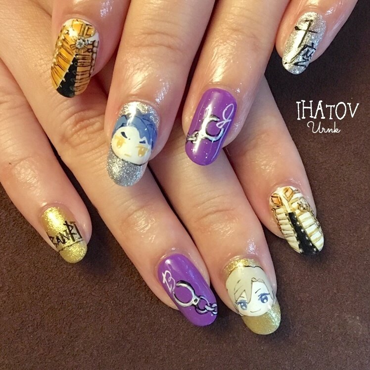 オールシーズン ライブ ハンド ラメ イニシャル Ihatov Nailarts のネイルデザイン No ネイルブック