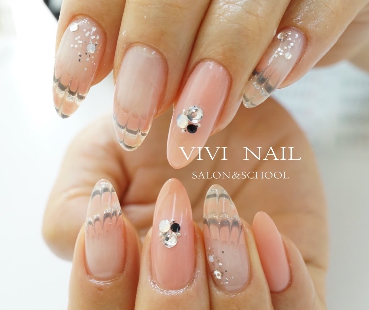 春 オフィス デート 女子会 ハンド Vivi Nail Eyelashのネイルデザイン No ネイルブック