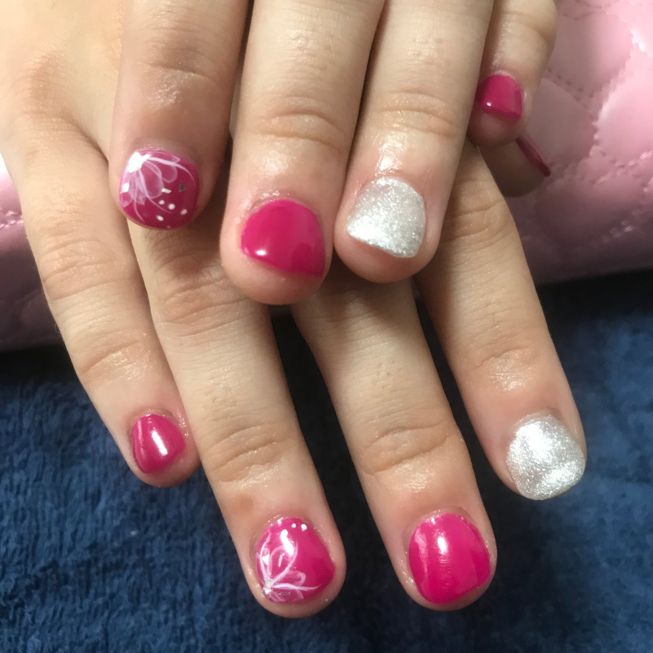 オールシーズン ハンド ワンカラー たらしこみ ショート Nail Salon Serendipity のネイルデザイン No ネイルブック