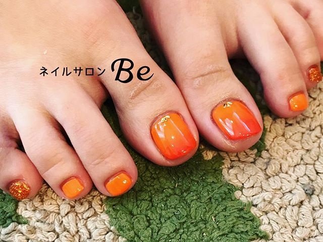 春 海 リゾート フット グラデーション ネイルサロンbeのネイルデザイン No ネイルブック
