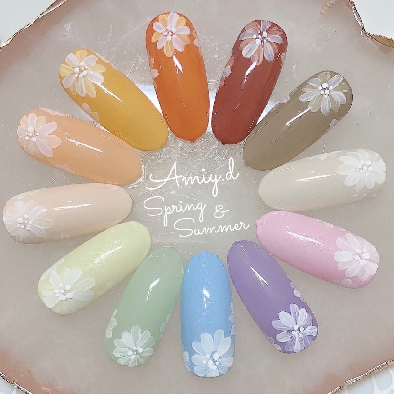 春夏ハンドシンプルワンカラー Amiydnailのネイルデザインno