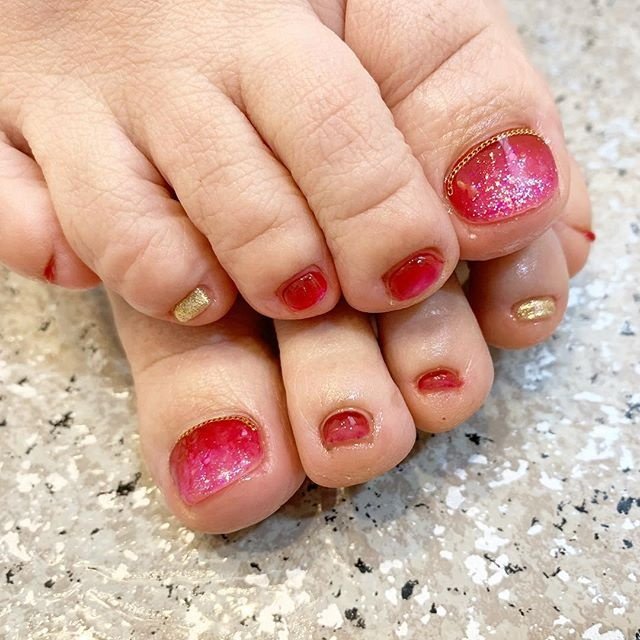 春 デート 女子会 フット シンプル Irie0223のネイルデザイン No ネイルブック