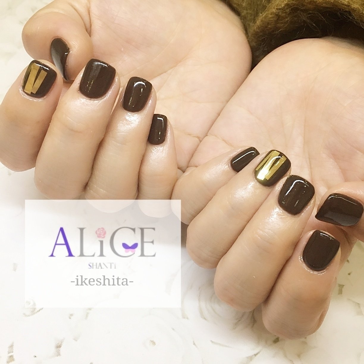 冬 オールシーズン オフィス 女子会 ハンド アリスシャンティ池下店のネイルデザイン No ネイルブック