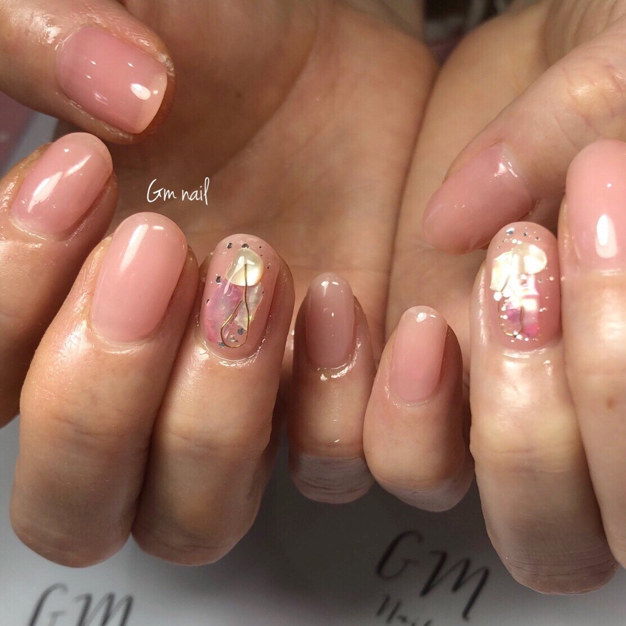 春 夏 海 オフィス ハンド Gm Nailのネイルデザイン No ネイルブック