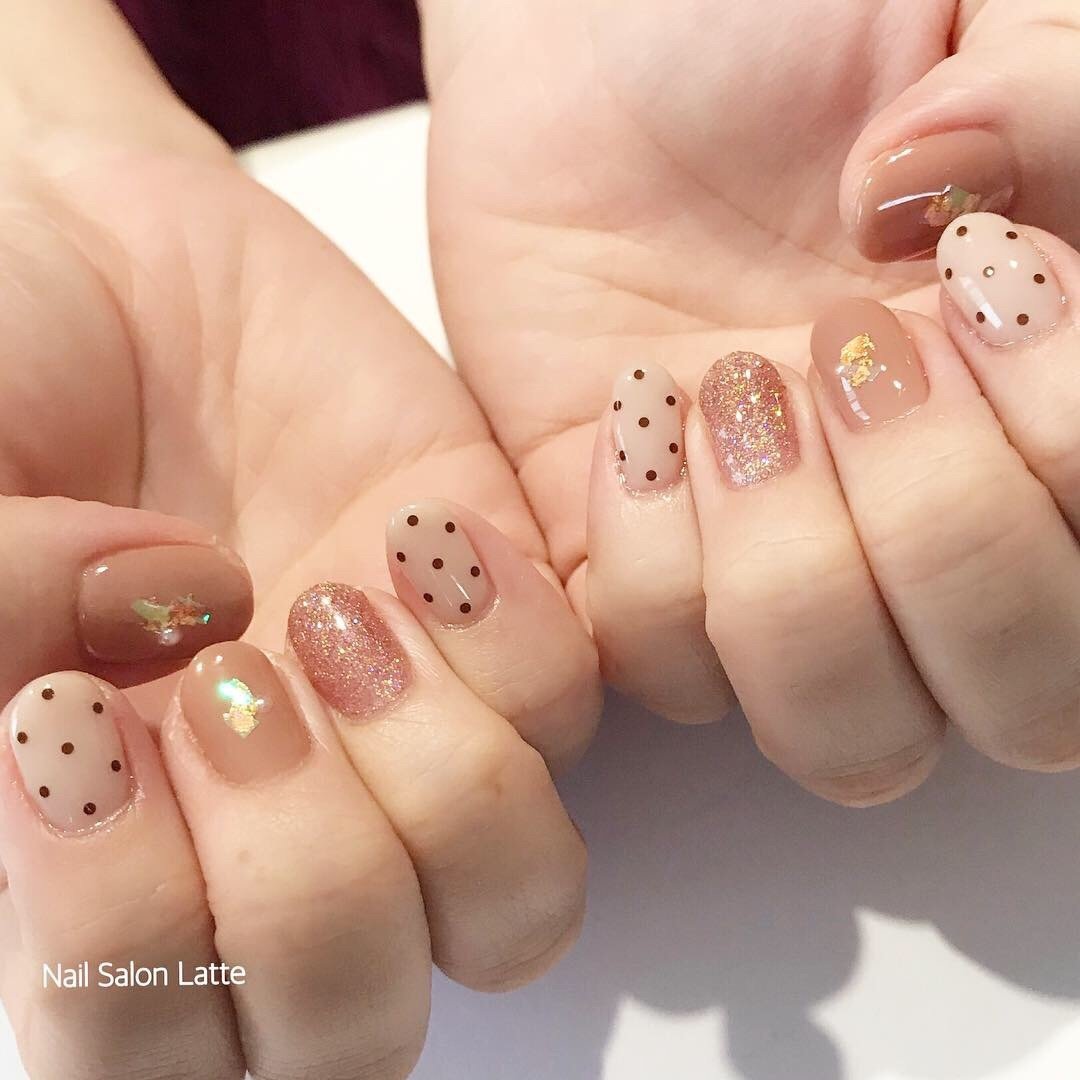 オールシーズン デート 女子会 ハンド ラメ Nail Latteのネイルデザイン No ネイルブック