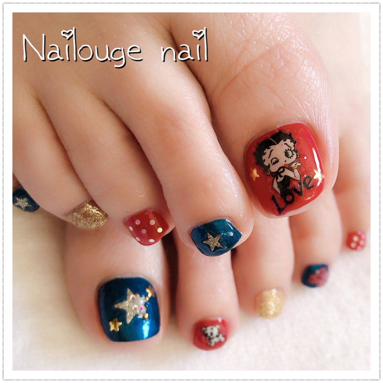 春 夏 オールシーズン デート フット Nailsalon Nailougeのネイルデザイン No ネイルブック