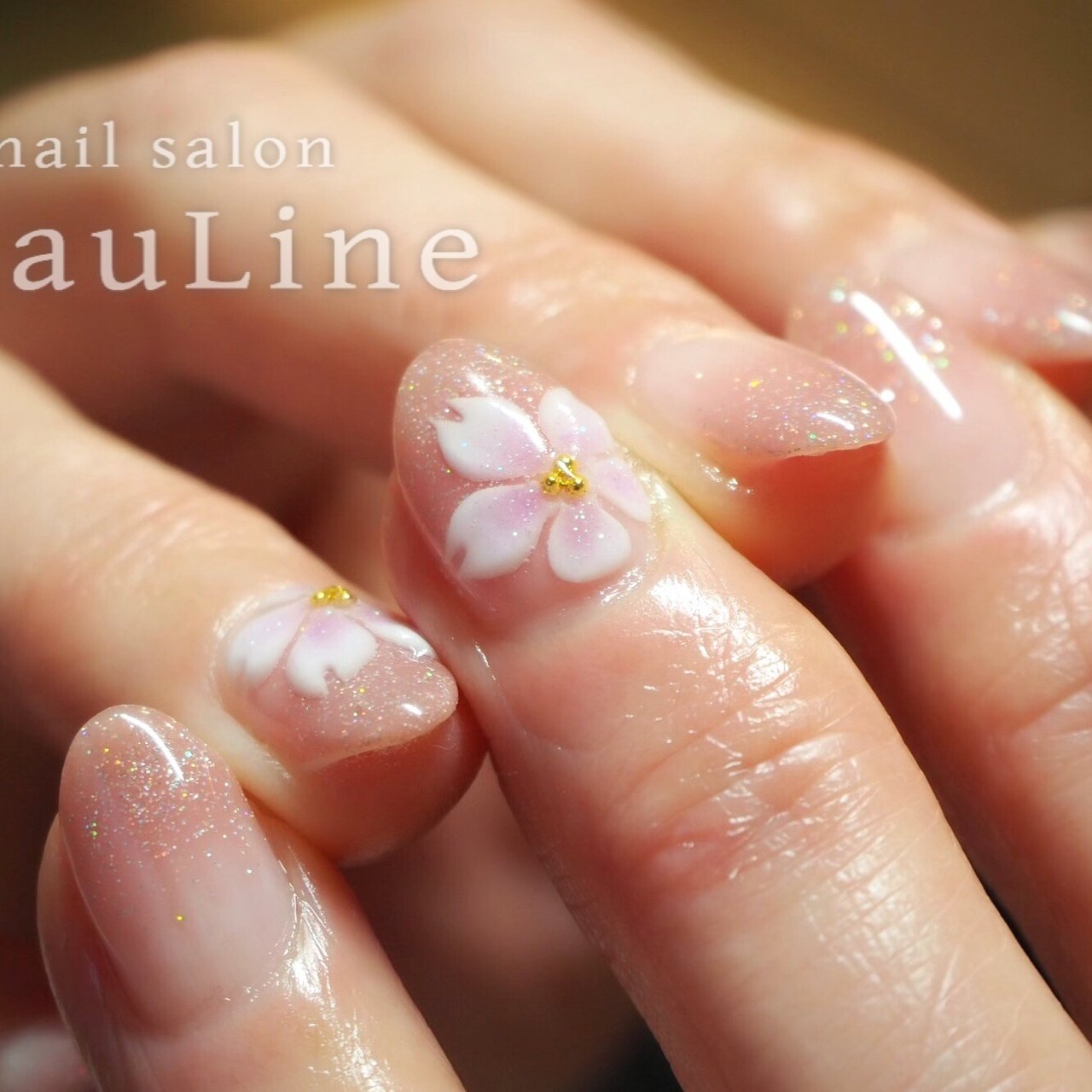 春 入学式 女子会 ハンド シンプル Nailsalon Beaulineのネイルデザイン No ネイルブック