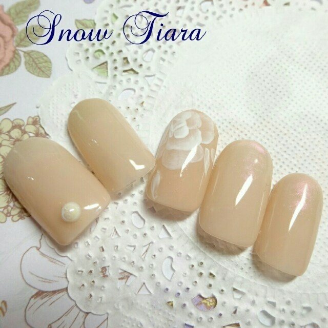 オールシーズン オフィス ハンド シンプル ワンカラー Snowtiaraのネイルデザイン No ネイルブック