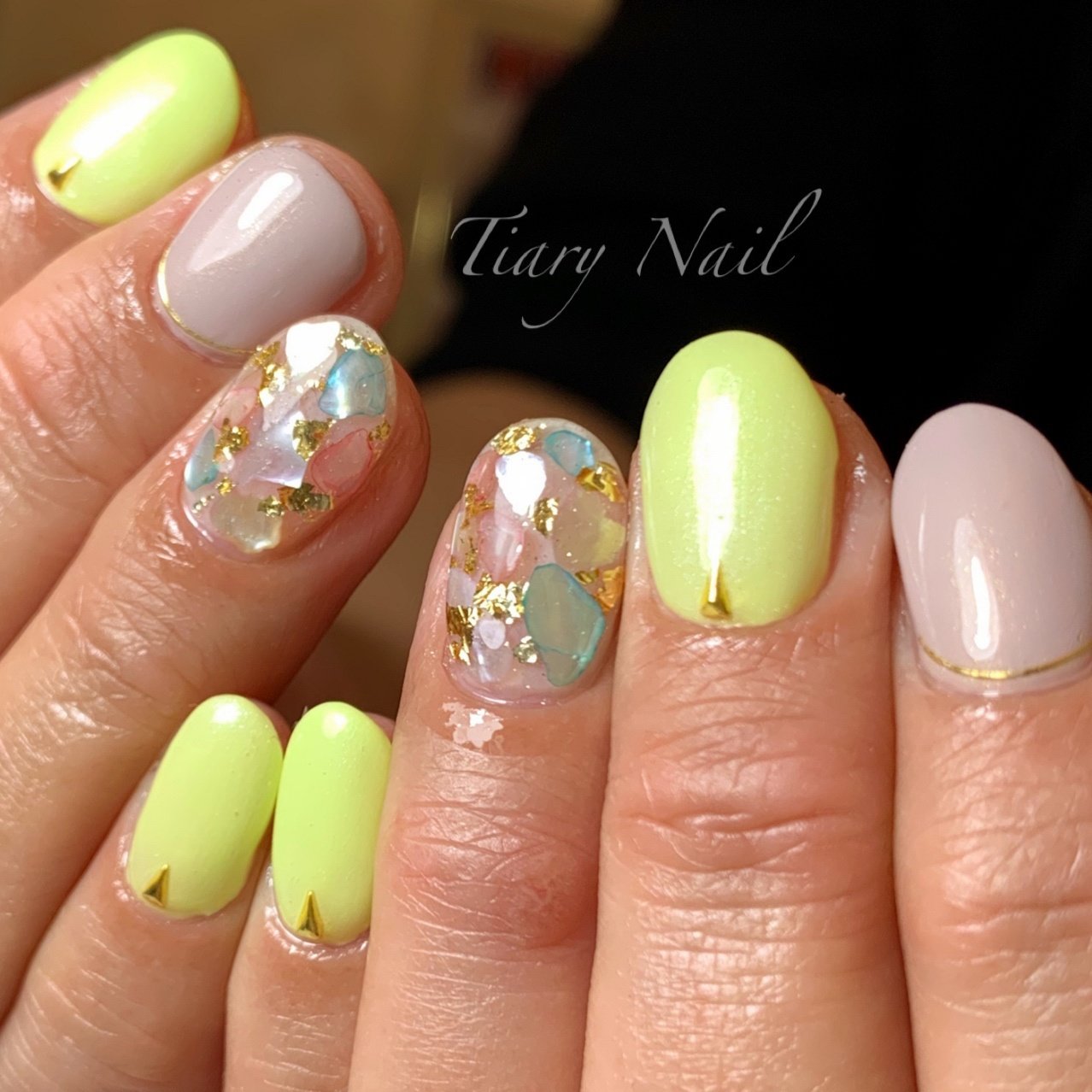 春 夏 海 オフィス シンプル Tiarynail ティアリーネイルのネイルデザイン No ネイルブック
