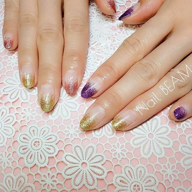 春 夏 オールシーズン グラデーション ラメ Nailbeamのネイルデザイン No ネイルブック