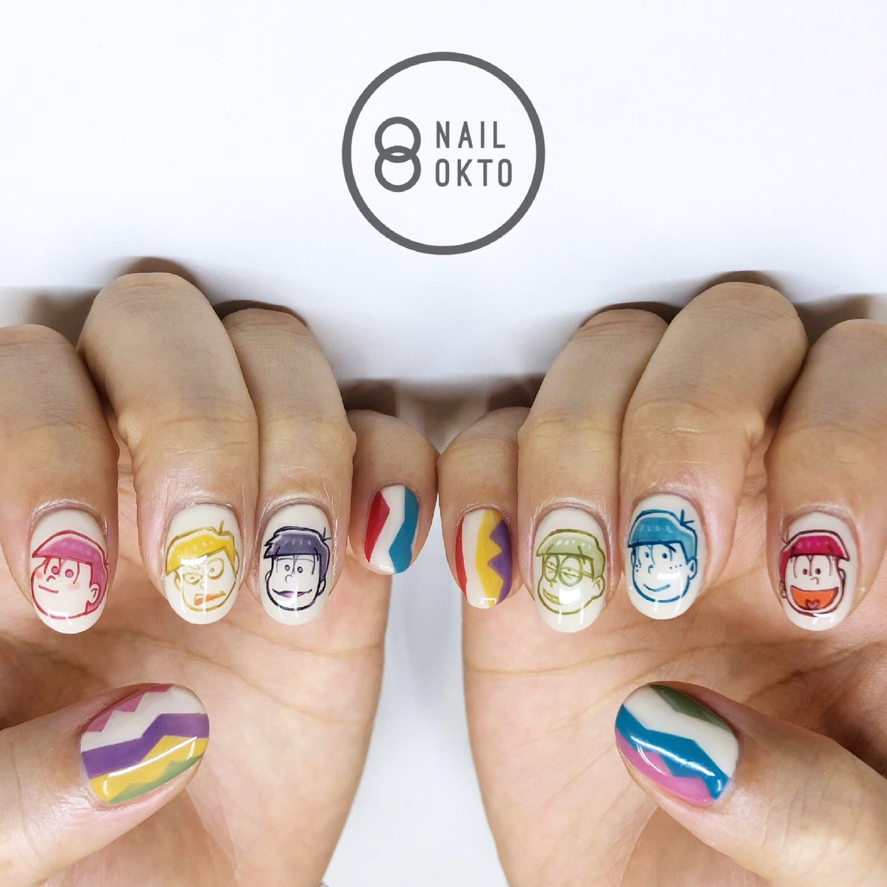 オールシーズン ハンド 痛ネイル キャラクター ショート Nail Oktoのネイルデザイン No ネイルブック