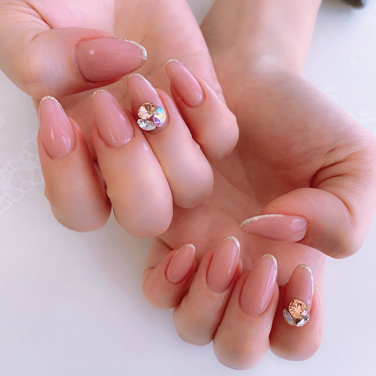 オールシーズン オフィス デート 女子会 ハンド Fanyblueのネイルデザイン No ネイルブック